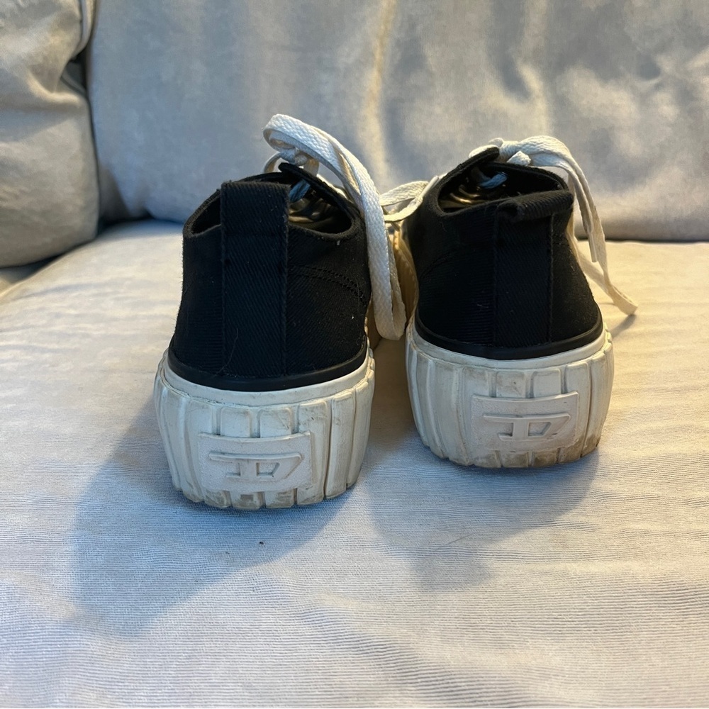 DIESEL Black Hanami S-Hanami Low X Sneakers Size Womens 9.5 - Picture 7 of 10